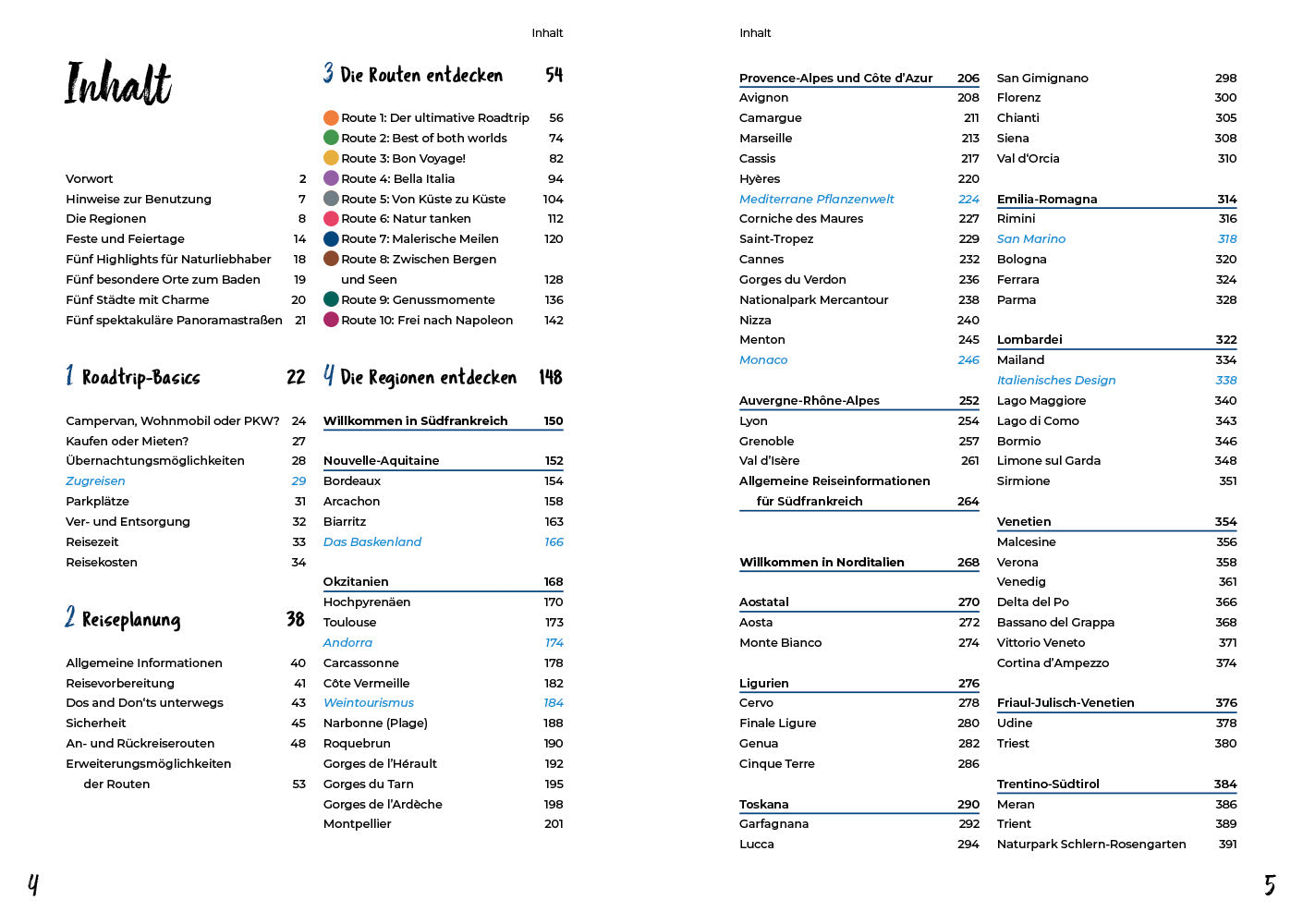 Roadtrip Handbuch Südfrankreich & Norditalien - Reise Know-How