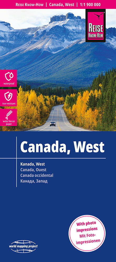 Kanada West - 1:1,9 Mio - Reise Know How