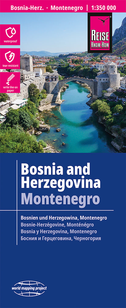Bosnien-Herzegowina, Montenegro (1:350.000) - Reise Know-How
