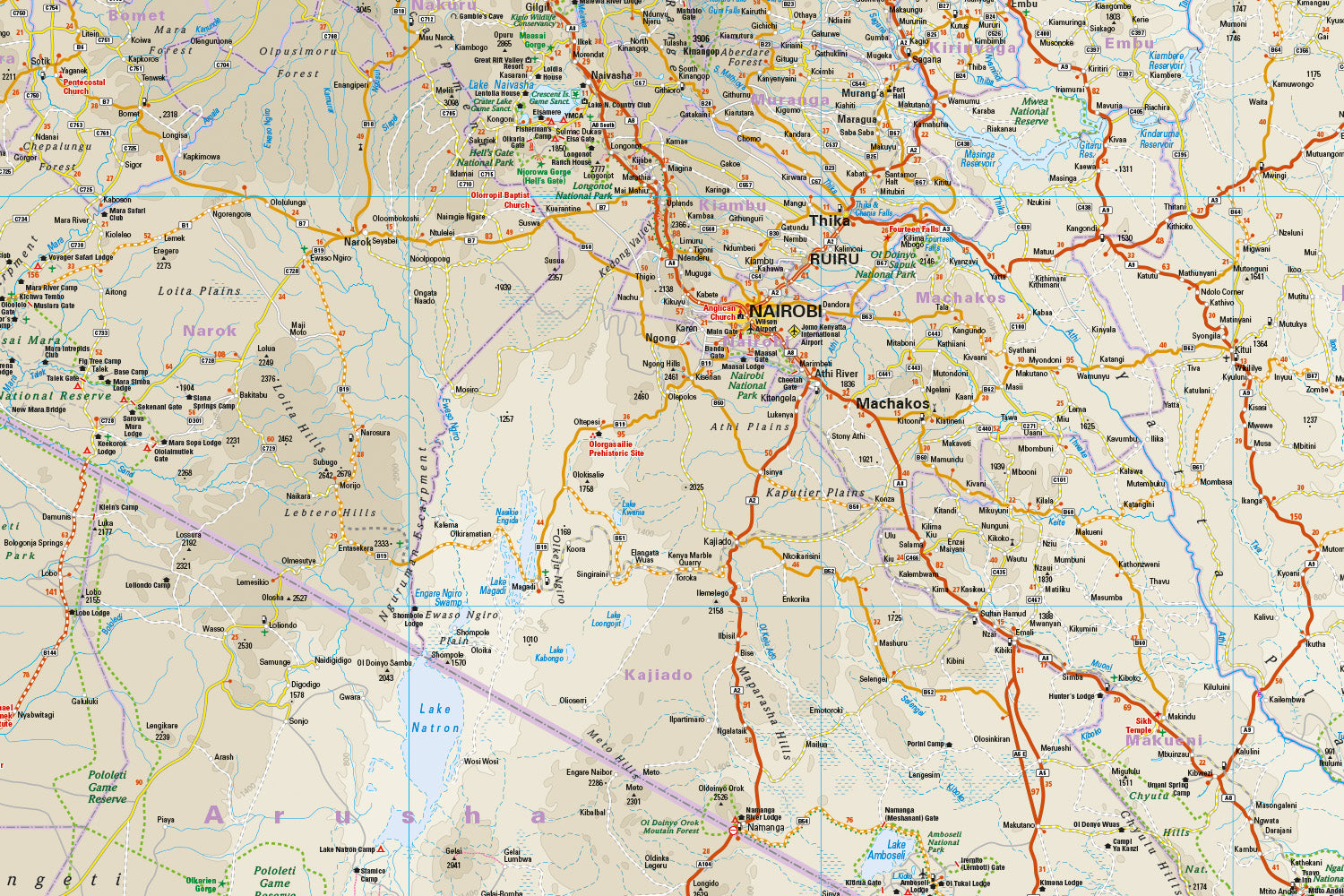 Kenia 1:950.000 Reise Know-How