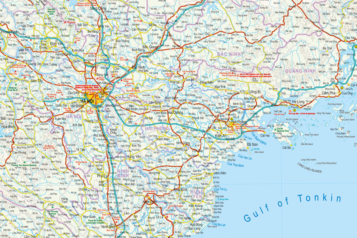 Vietnam Nord 1:600.000