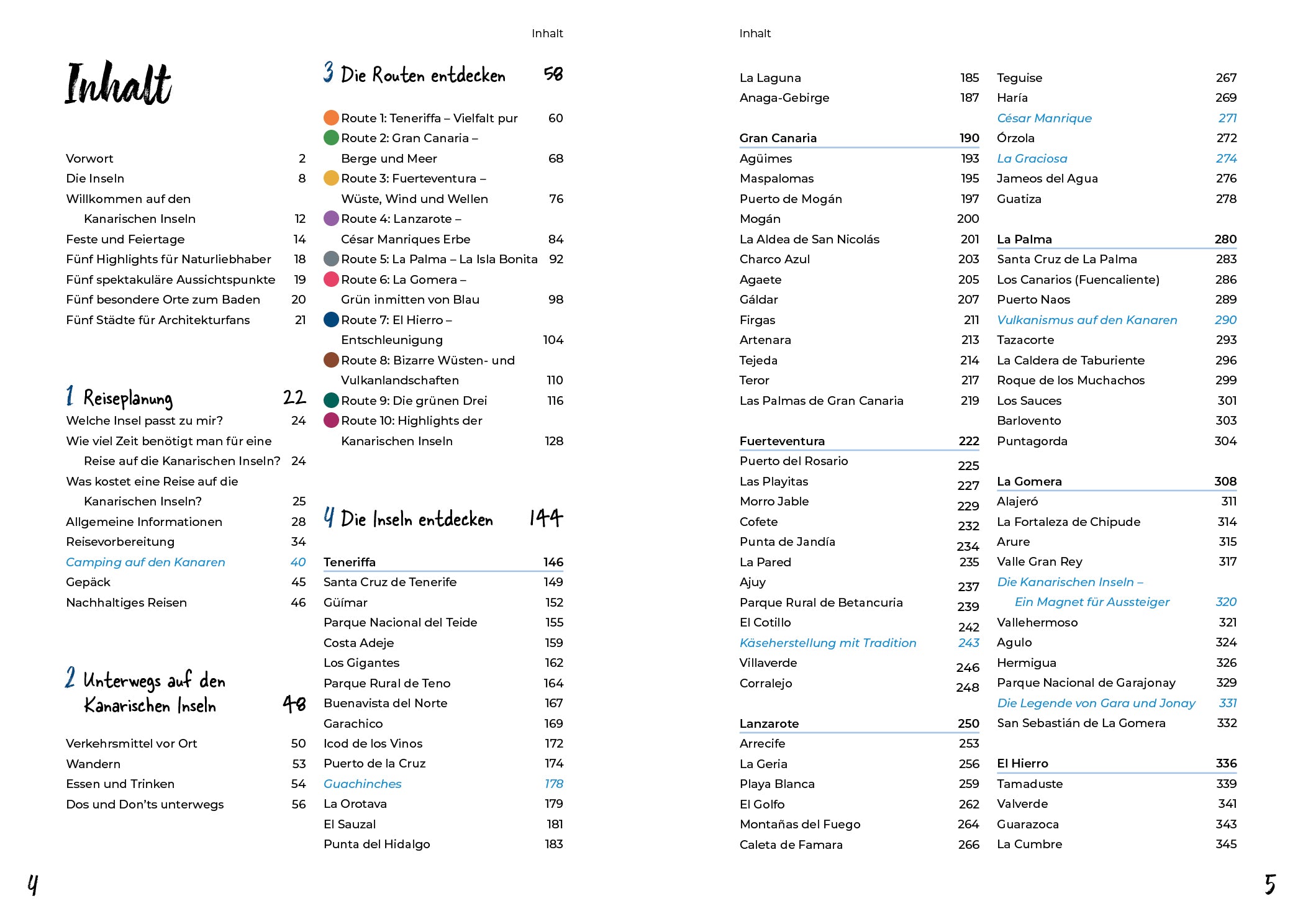 Kanarische Inseln – Reiserouten