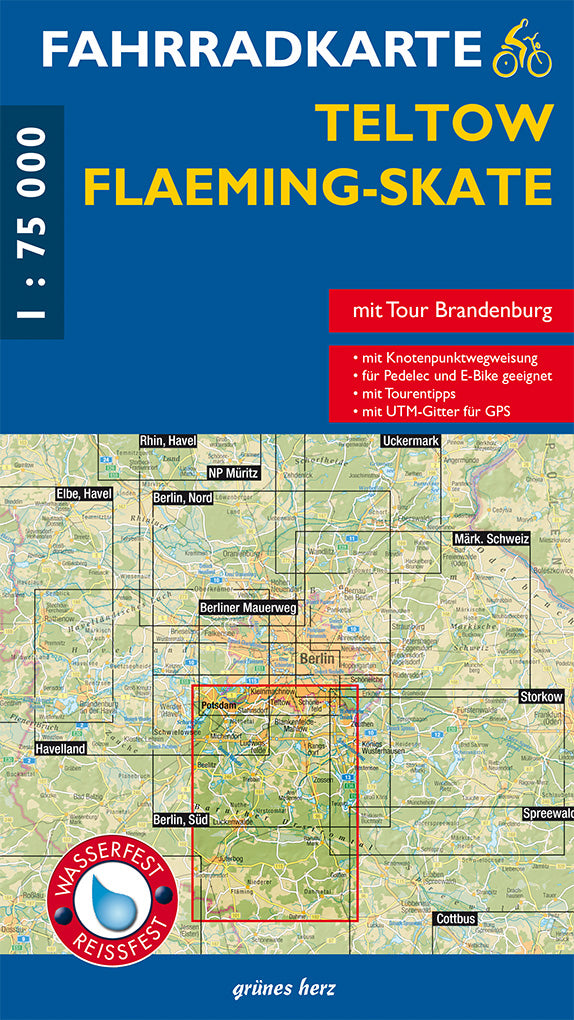 Fahrradkarte Teltow, Fläming - 1:75.000