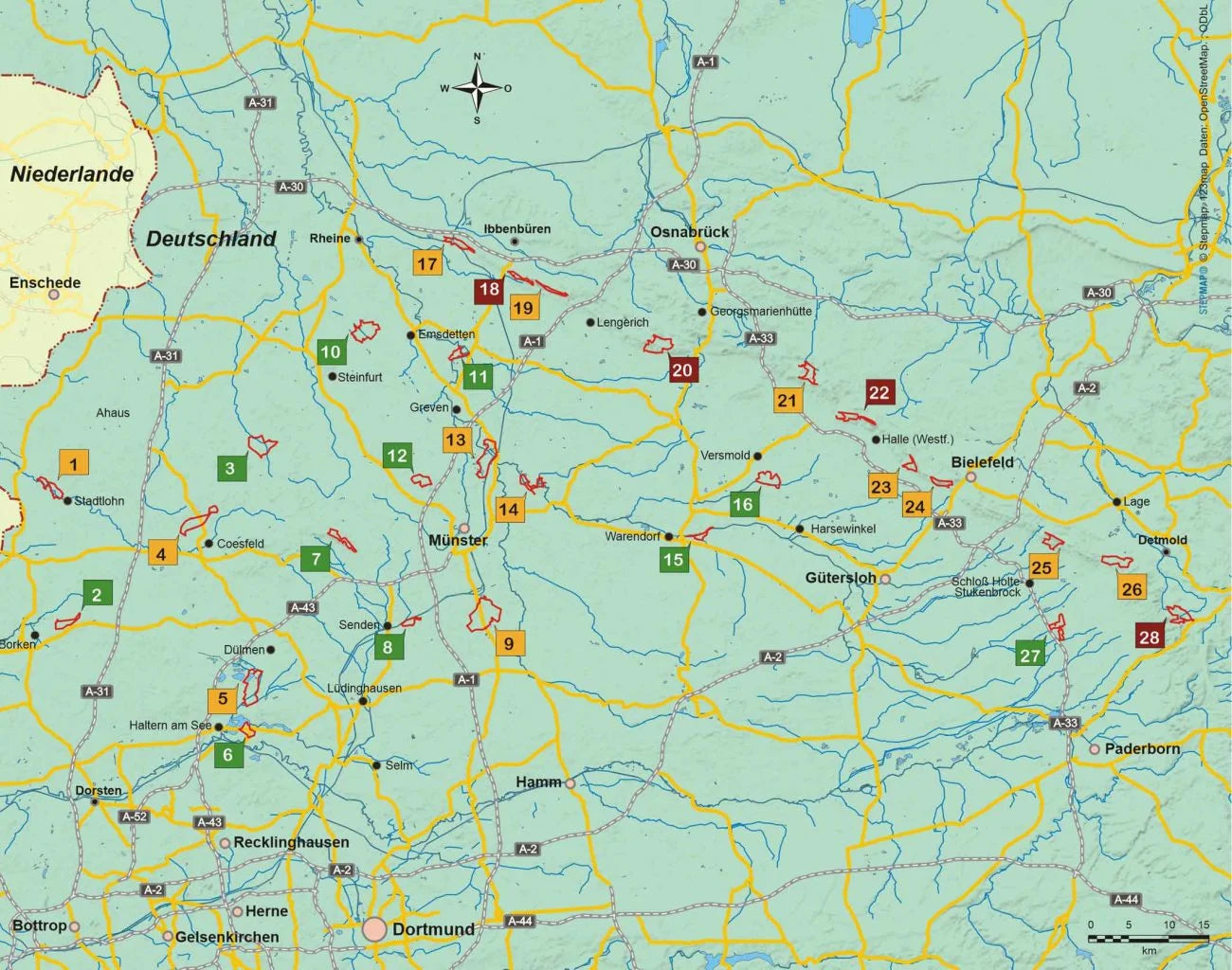 Münsterland und Teutoburger Wald - Conrad Stein