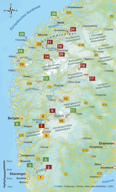 Wanderführer Fjordnorwegen