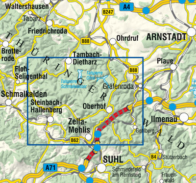 Oberhof Rad- und Wanderkarte (wetterfest)