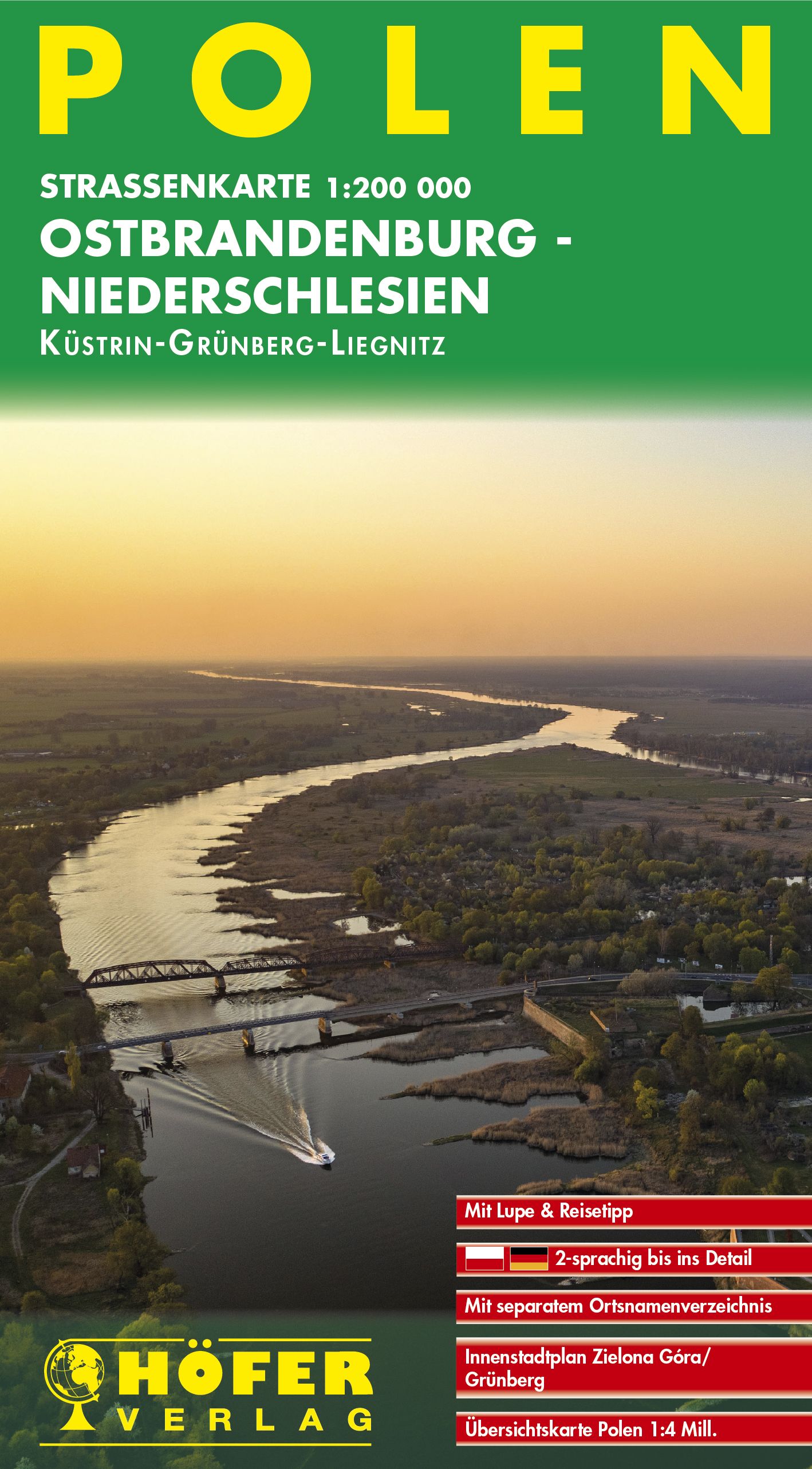 PL002 Ostbrandenburg - Niederschlesien 1:200.000 - Straßenkarte