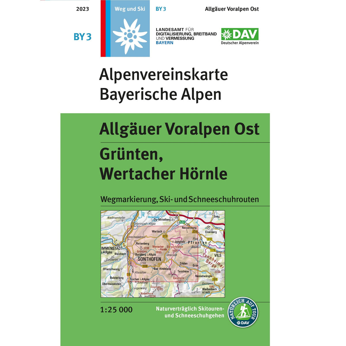 BY3 Bayerische Alpen - Allgäuer Voralpen Ost 1:25.000 - Alpenverein
