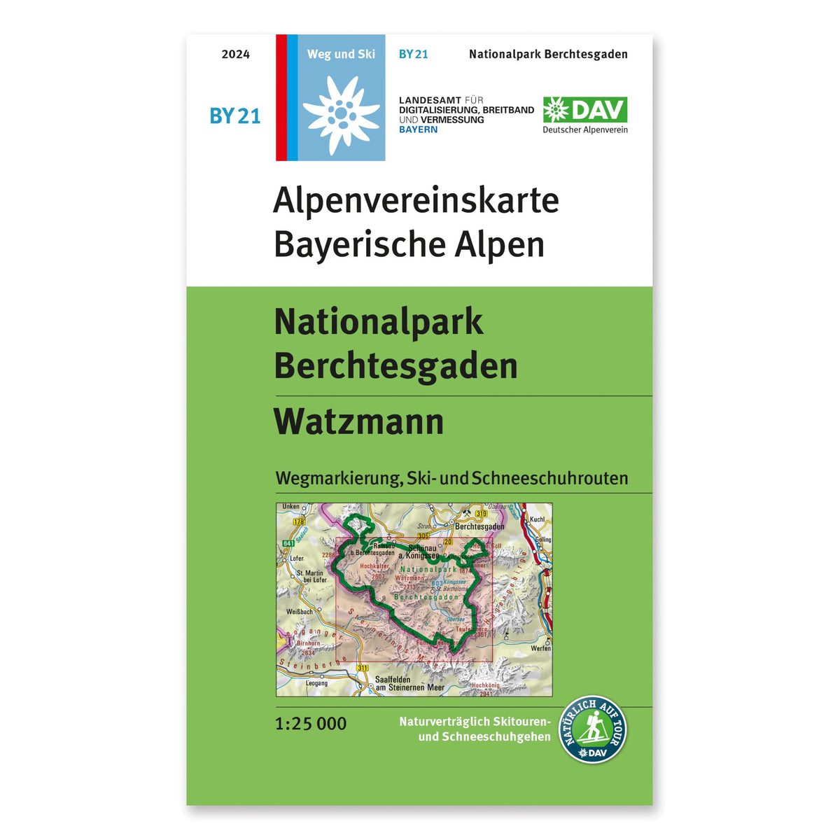 BY21 Bayerische Alpen - Nationalpark Berchtesgaden 1:25.000 - Alpenverein