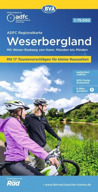 Weserbergland 1:75.000 - BVA ADFC-Regionalkarte