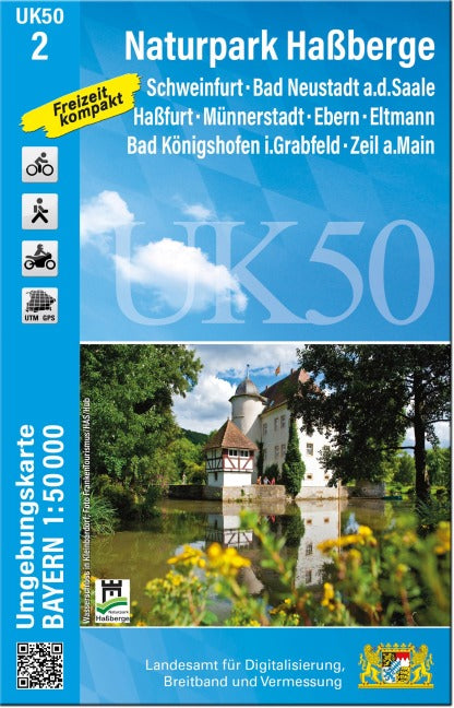 UK50-2 Naturpark Haßberge - Wanderkarte 1:50.000 Bayern