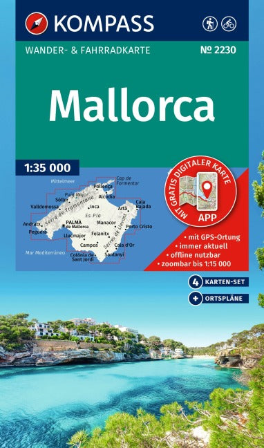 Kompass Hiking Map Mallorca 9783991543794