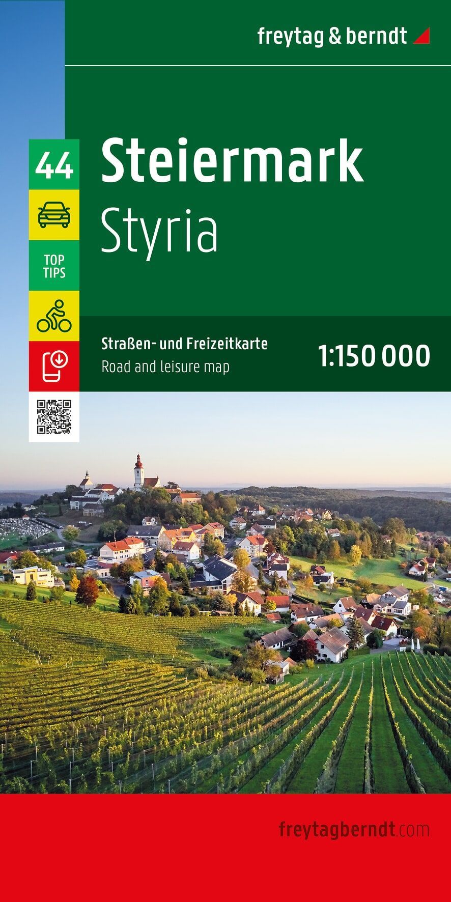 Steiermark, Straßen- und Freizeitkarte-1:150.000 - Freytag&Berndt