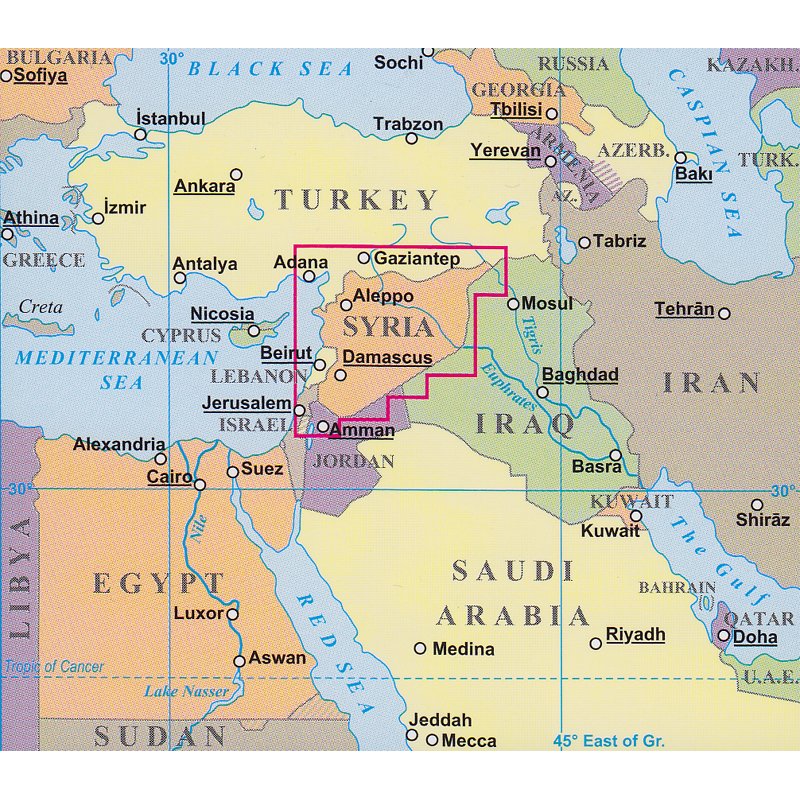 Syria - Lebanon 1:750.000