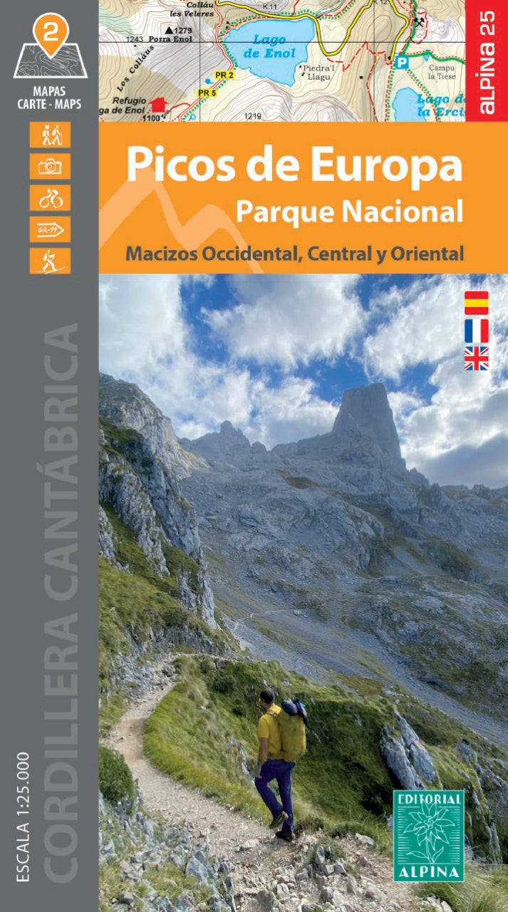 Picos de Europa 1:25.000 Wanderkarte Editorial Alpina