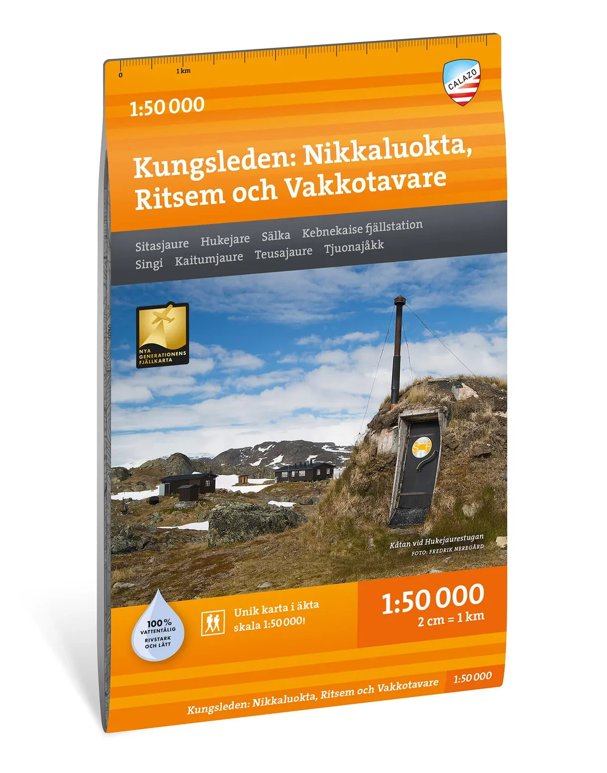 Kungsleden: Nikkaluokta, Ritsem & Vakkotavare 1:50.000