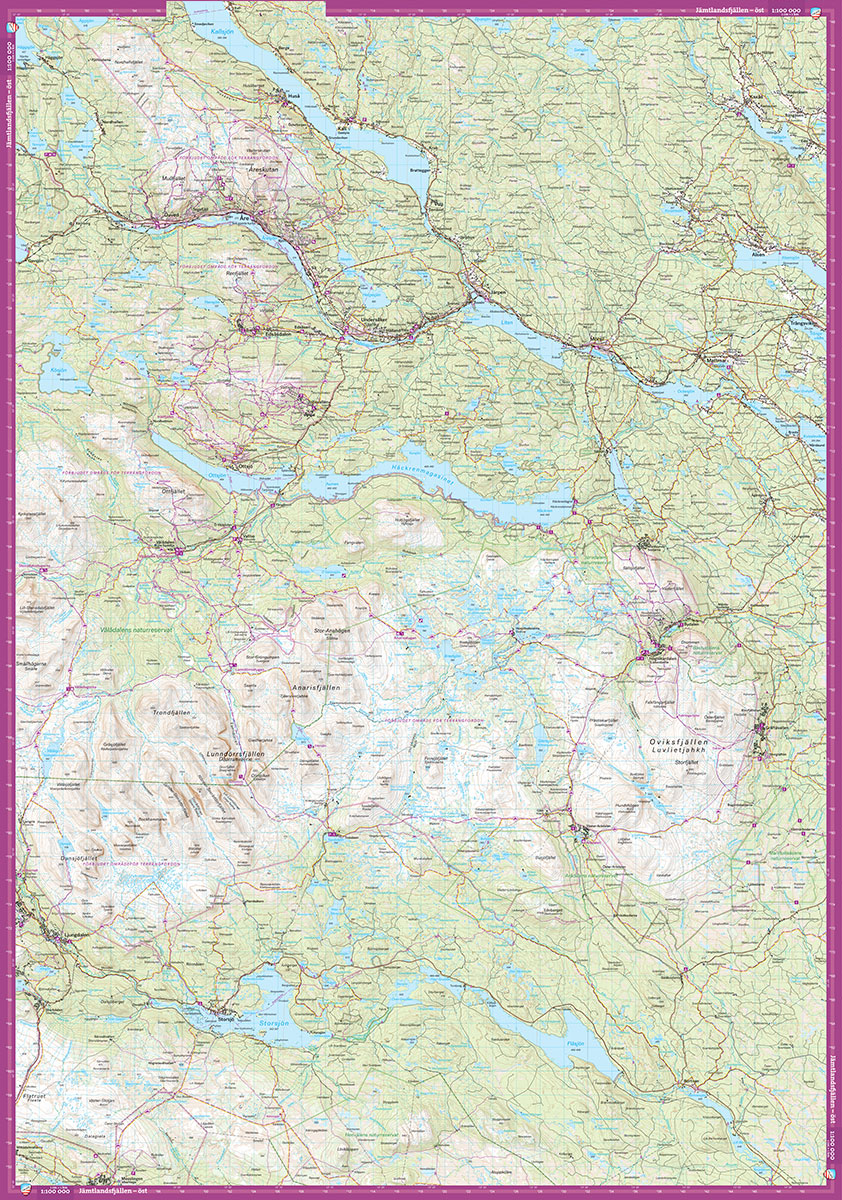 Jämtlandsfjällen 1:100.000