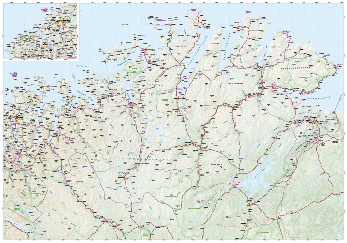 Norwegen Nord 1:500.000 - Calazo Straßenkarte