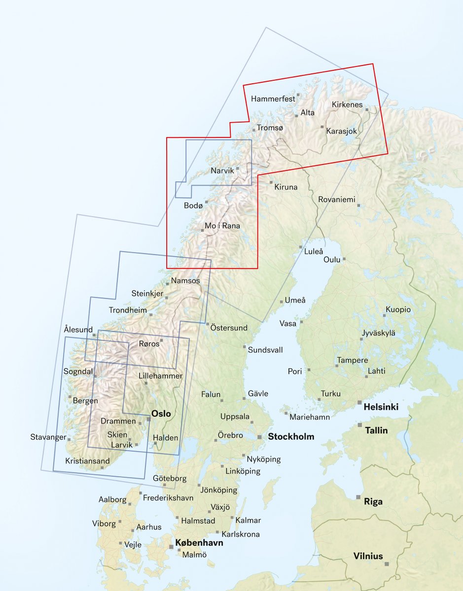 Norwegen Nord 1:500.000 - Calazo Straßenkarte