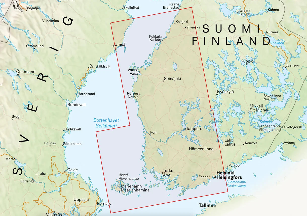 Finnland (Süd-)West 1:350.000 - Calazo Straßenkarte