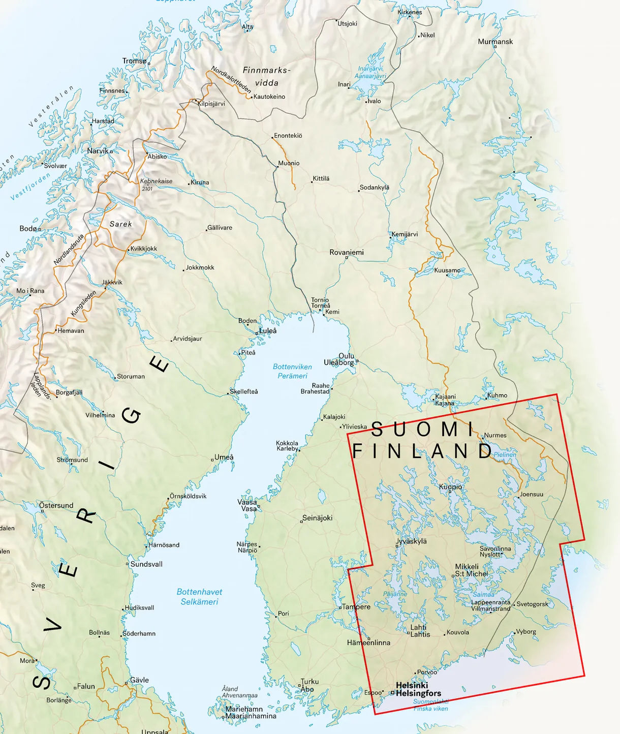 Finnland (Süd-)Ost 1:350.000 - Calazo Straßenkarte