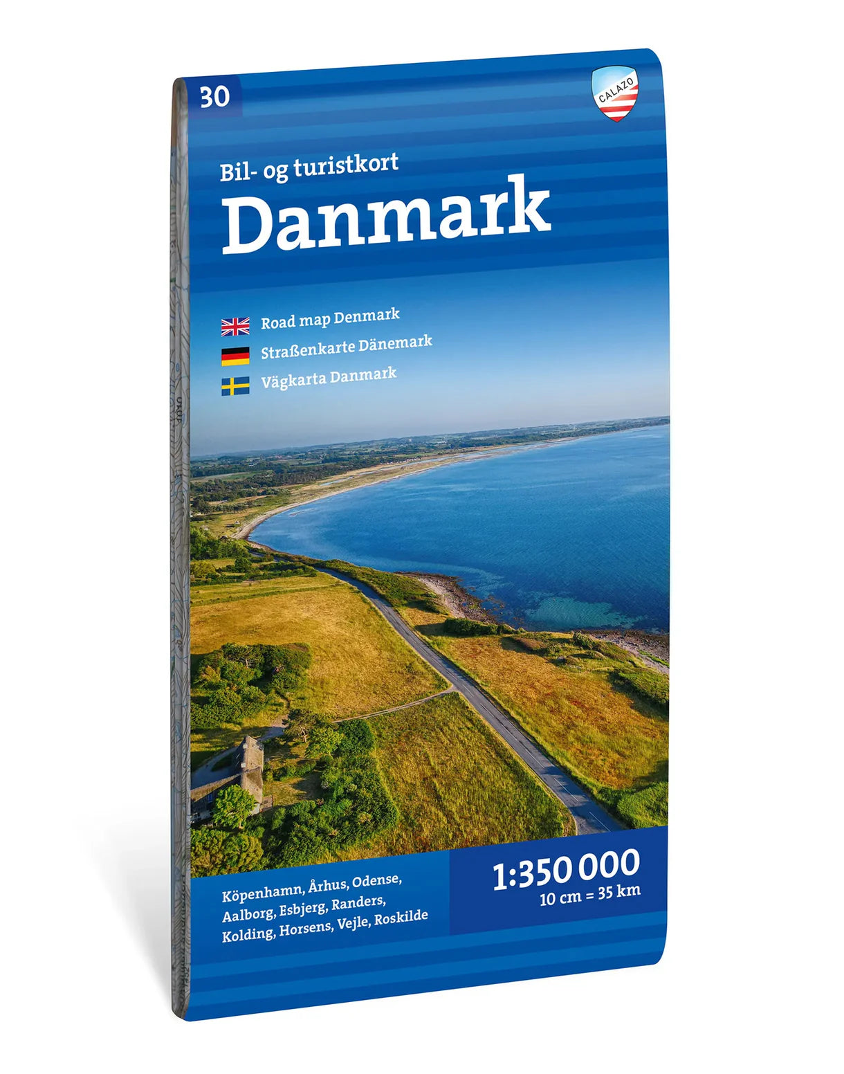 Dänemark 1:350.000 - Calazo Straßenkarte