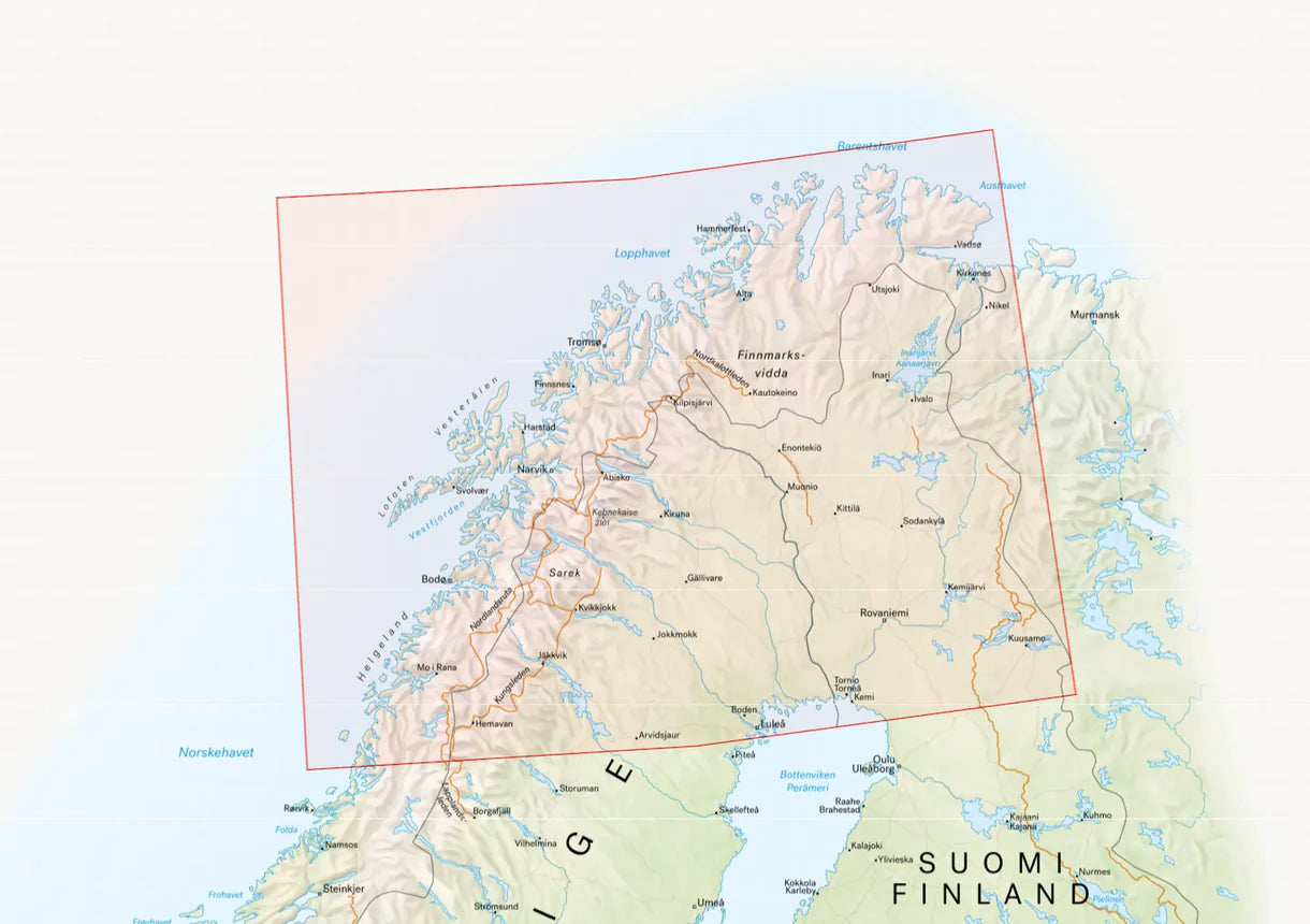Nordkap & Nordkalotte 1:650.000 - Calazo Straßenkarte