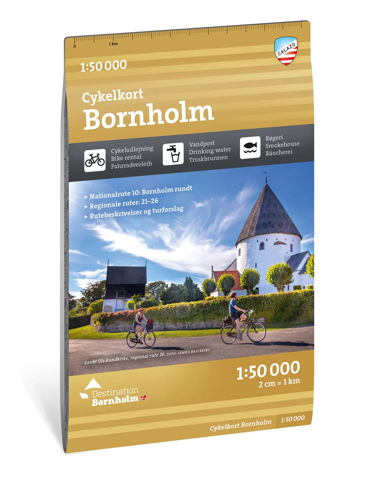 Bornholm Cykelkort 1:50.000
