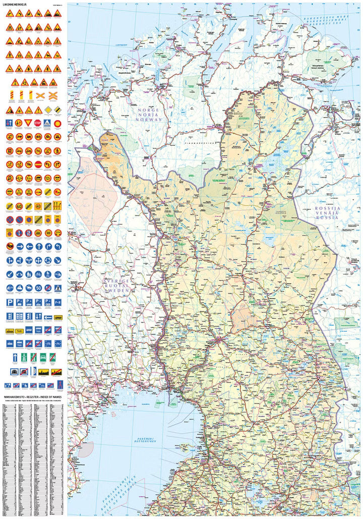 Finnland 1:800.000 - Straßenkarte Karttakauppa