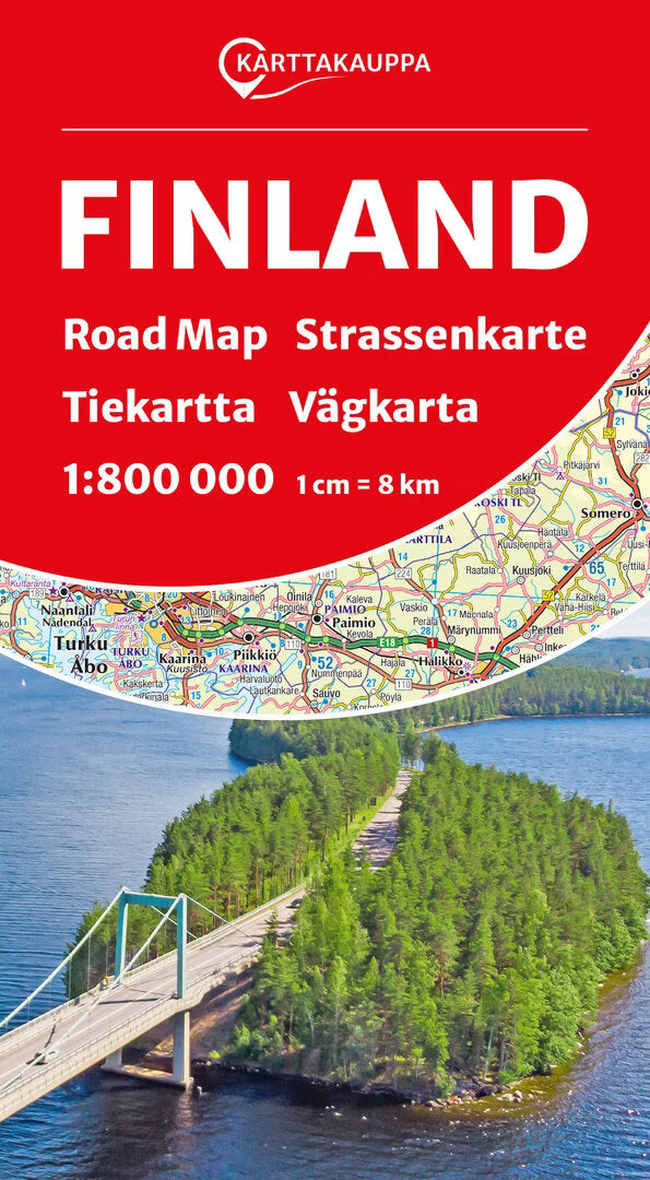 Finnland 1:800.000 - Straßenkarte Karttakauppa