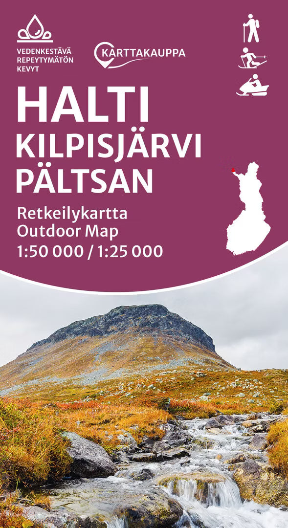 Halti Kilpisjärvi Pältsan - Wanderkarte 1:50.000 / 1:25.000 Finnland