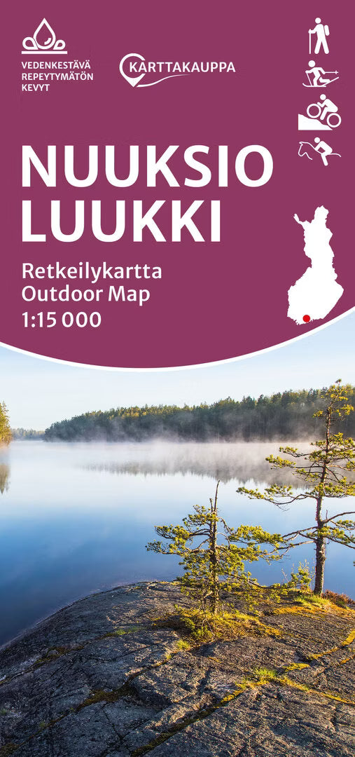 Nuuksio Luukki - Wanderkarte 1:15.000 Finnland
