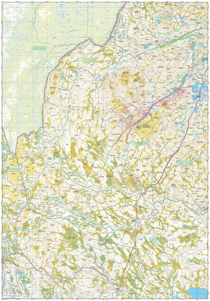 Lemmenjoki - Wanderkarte 1:50.000 / 1:100.000 Finnland