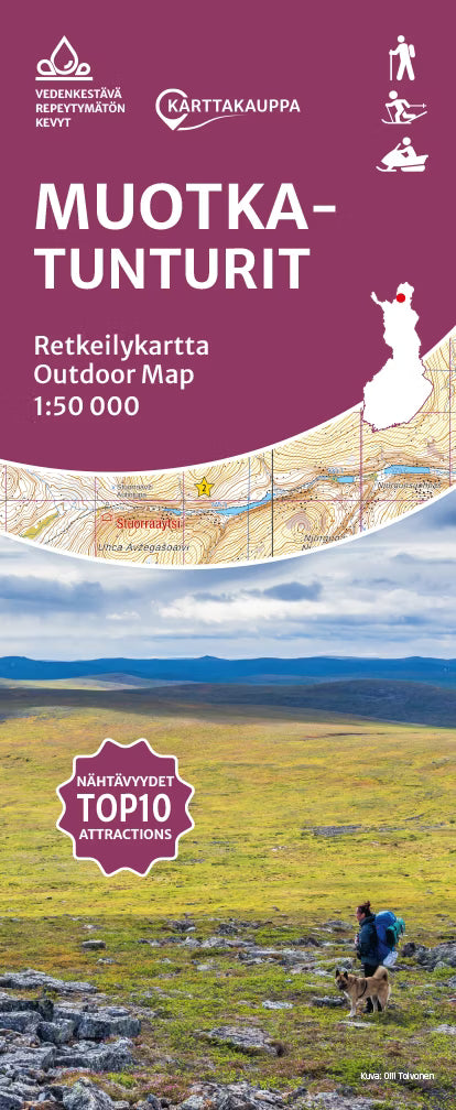 Muotkatunturit - Wanderkarte 1:50.000 Finnland