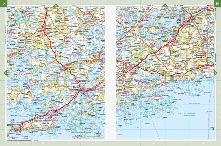 Finnland Straßenatlas 1:200.000/1:250.000 - Karttakauppa