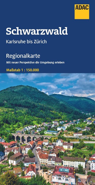 Schwarzwald, Karlsruhe bis Zürich 1:150.000 - ADAC Regionalkarte