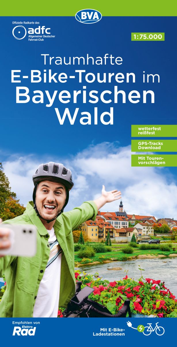 Traumhafte E-Bike-Touren 1:75.000 Bayerischer Wald - ADFC