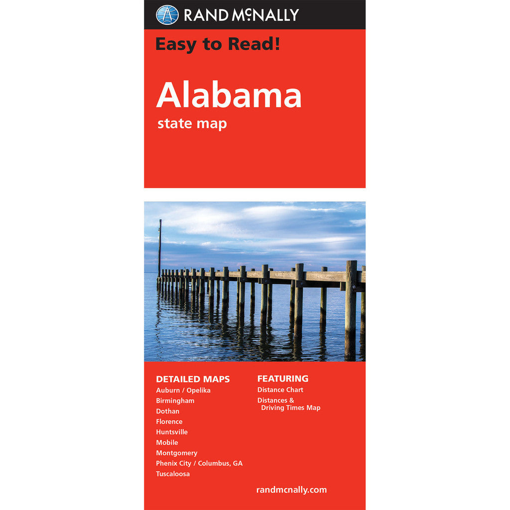 Alabama State Map - Straßenkarte Rand McNally