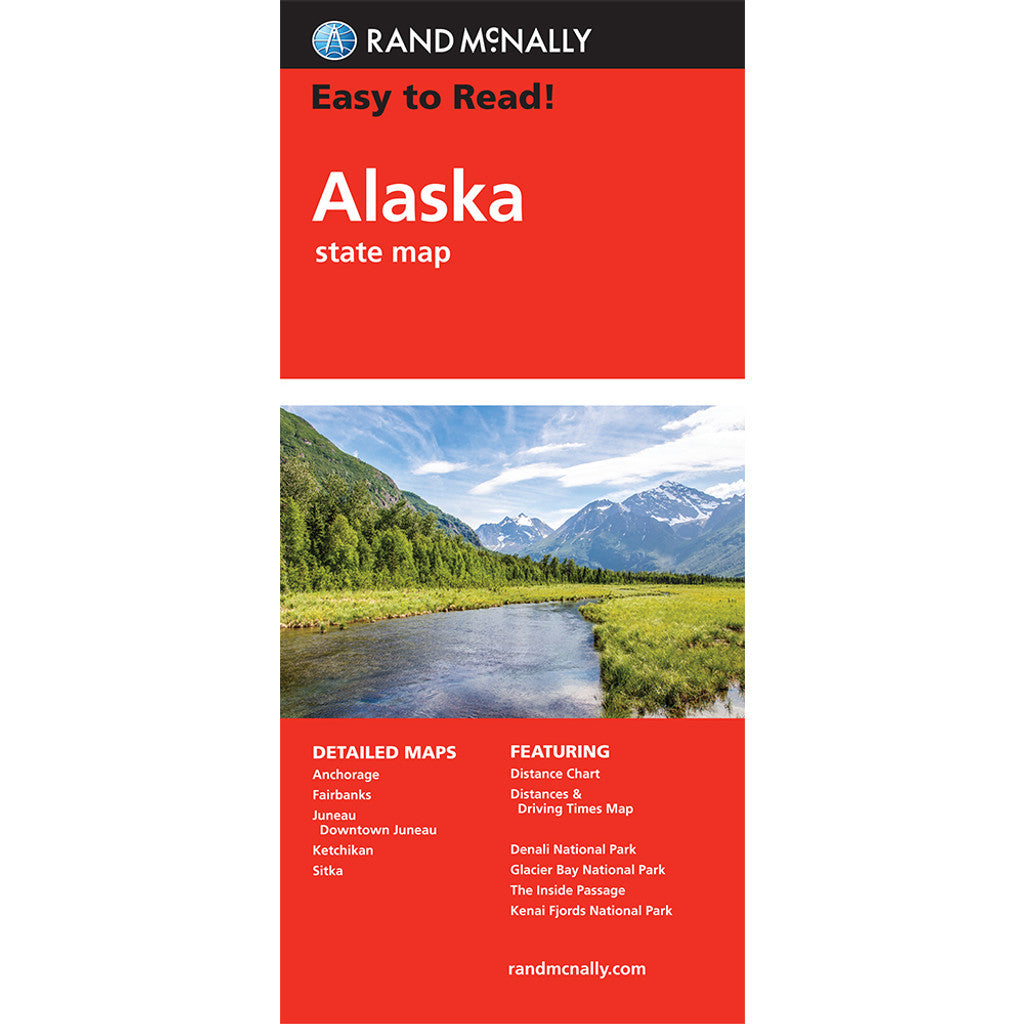 Alaska State Map - Straßenkarte Rand McNally