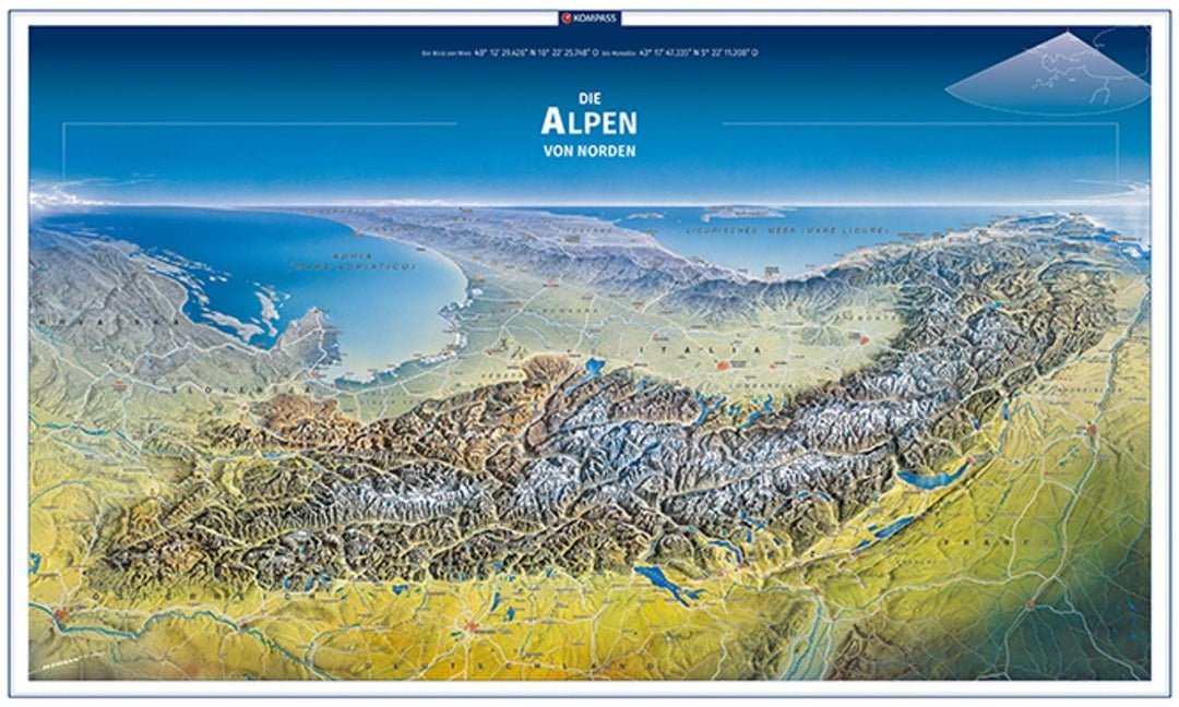 Alpen Panorama von Norden