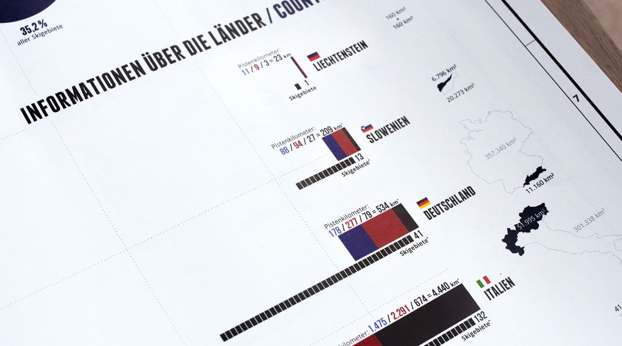 Alpenkarte mit allen 581 Skigebieten