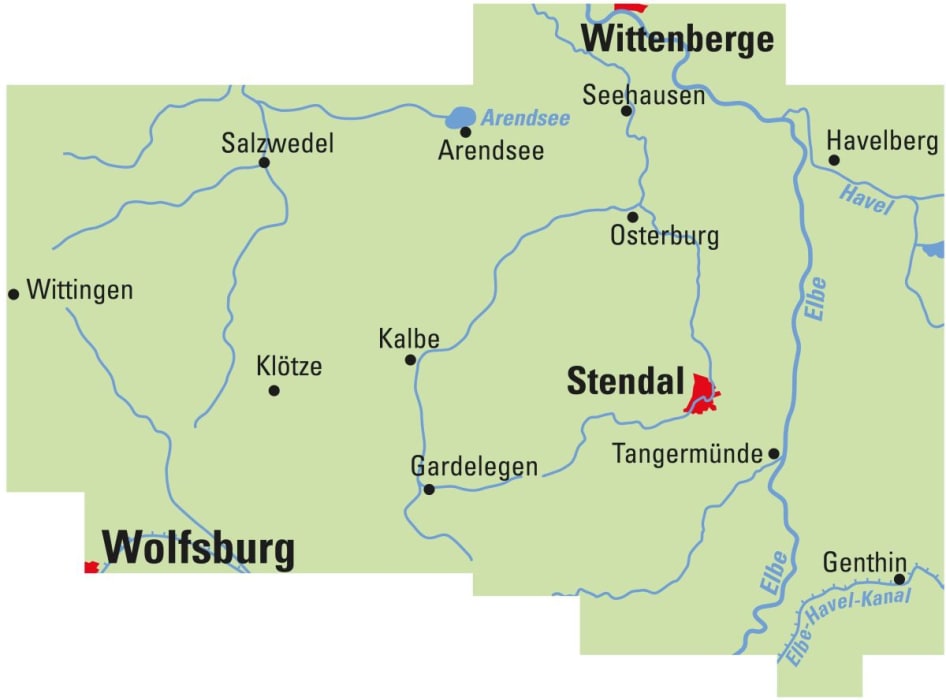 Altmark - ADFC Regionalkarte