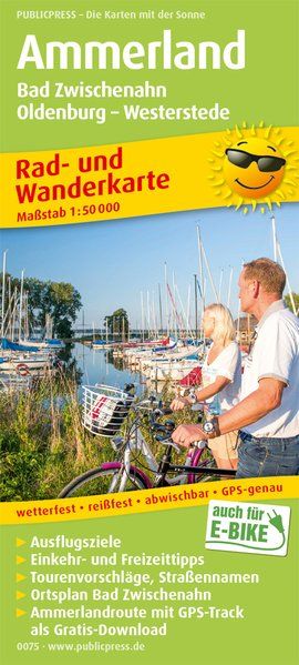 Ammerland, Bad Zwischenahn, Oldenburg - Westerstede 1:50000 - Freytag & Berndt
