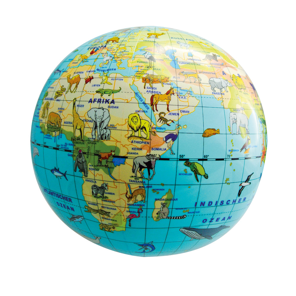 Aufblasbarer Globus Tiere (⌀ 30 cm)