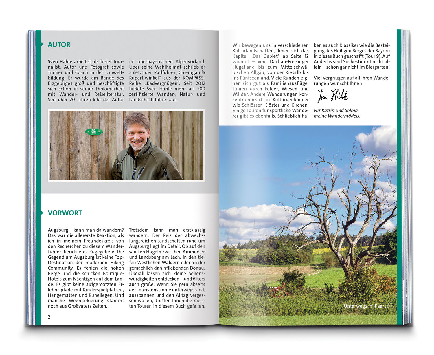 Augsburg mit Westlichen Wäldern, Wittelsbacher Land und Ammersee - Kompass Wanderführer