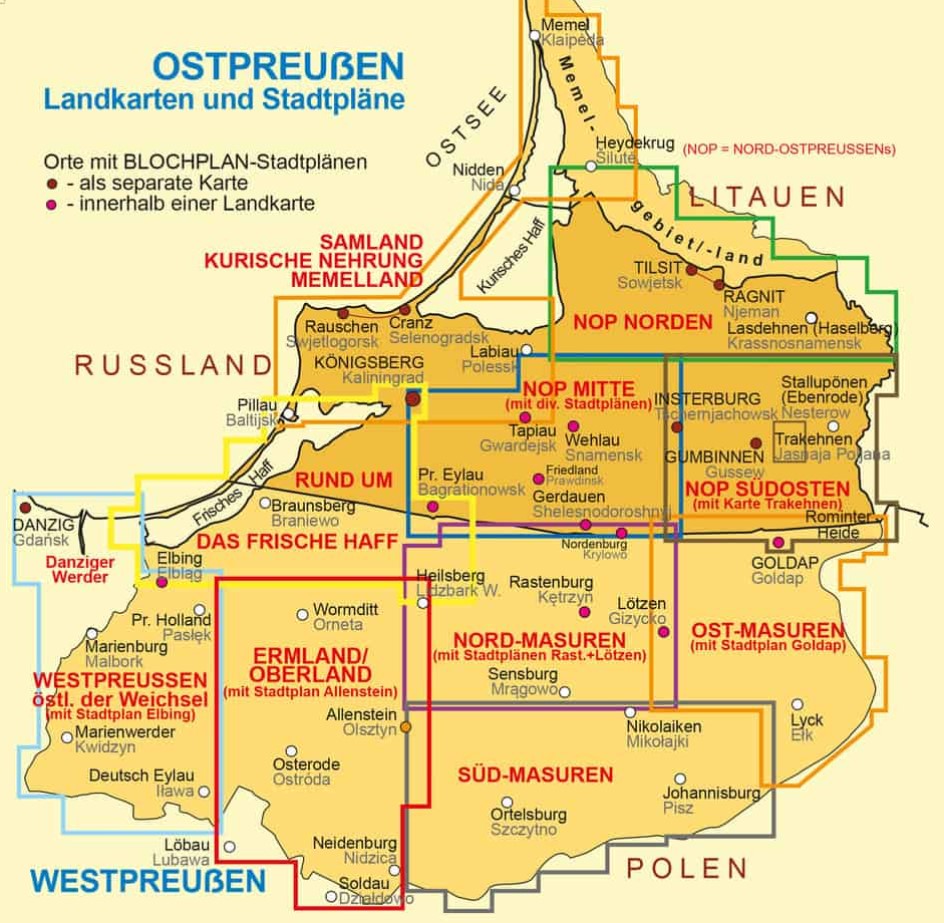 Westpreußen östlich der Weichsel 1:100.000