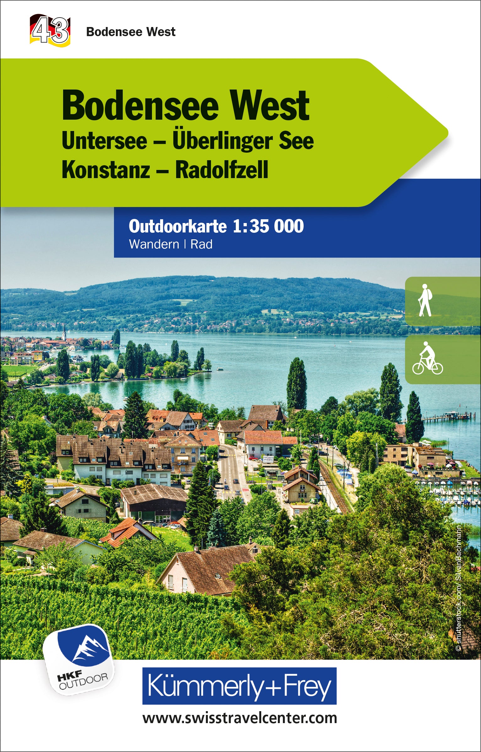 43 Bodensee West - Kümmerly + Frey - 1:35 000
