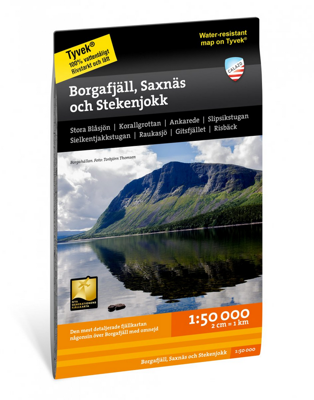 Borgafjäll, Saxnäs & Stekenjokk 1:50.000
