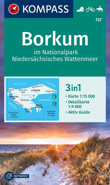 727 Borkum - Kompass Wanderkarte