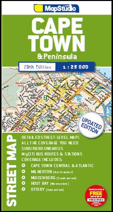 Kapstadt 1:25.000 - Stadtplan MapStudio - Südafrika